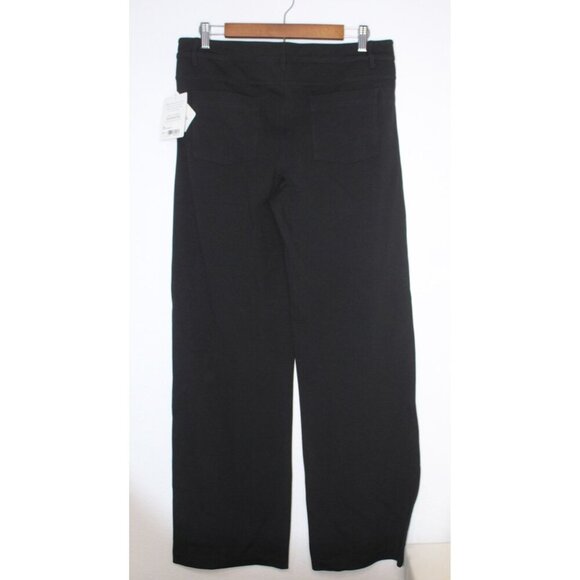 Athleta Ponte Classic Pants Women's 14 Black Casual Ankle Pockets Relaxed Fit - Picture 5 of 16